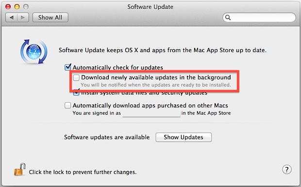 Stop an app from checking for update mac yosemite system version